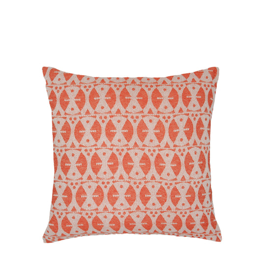 Coral 'Adinkra' Cushion Cover