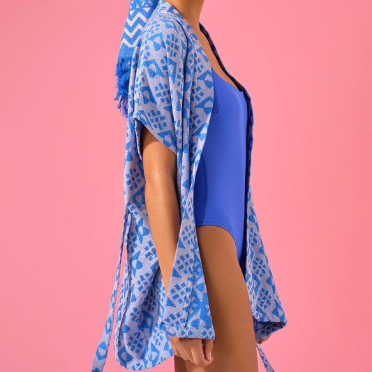 Pink 'Paro' Beach Kimono