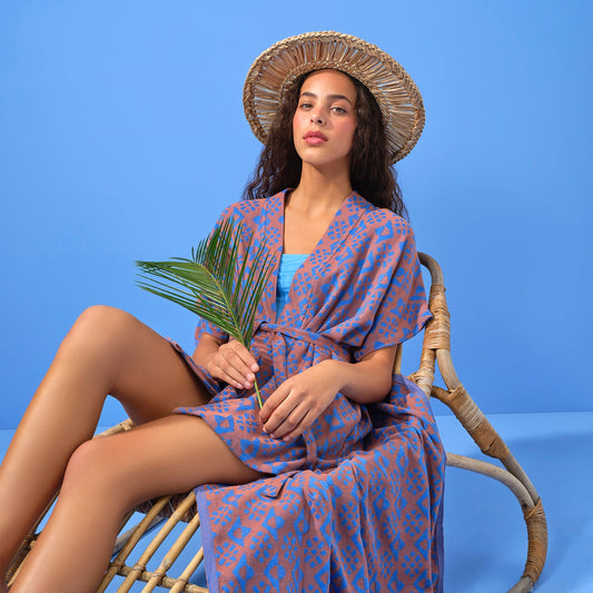 Copper 'Paro' Beach Kimono
