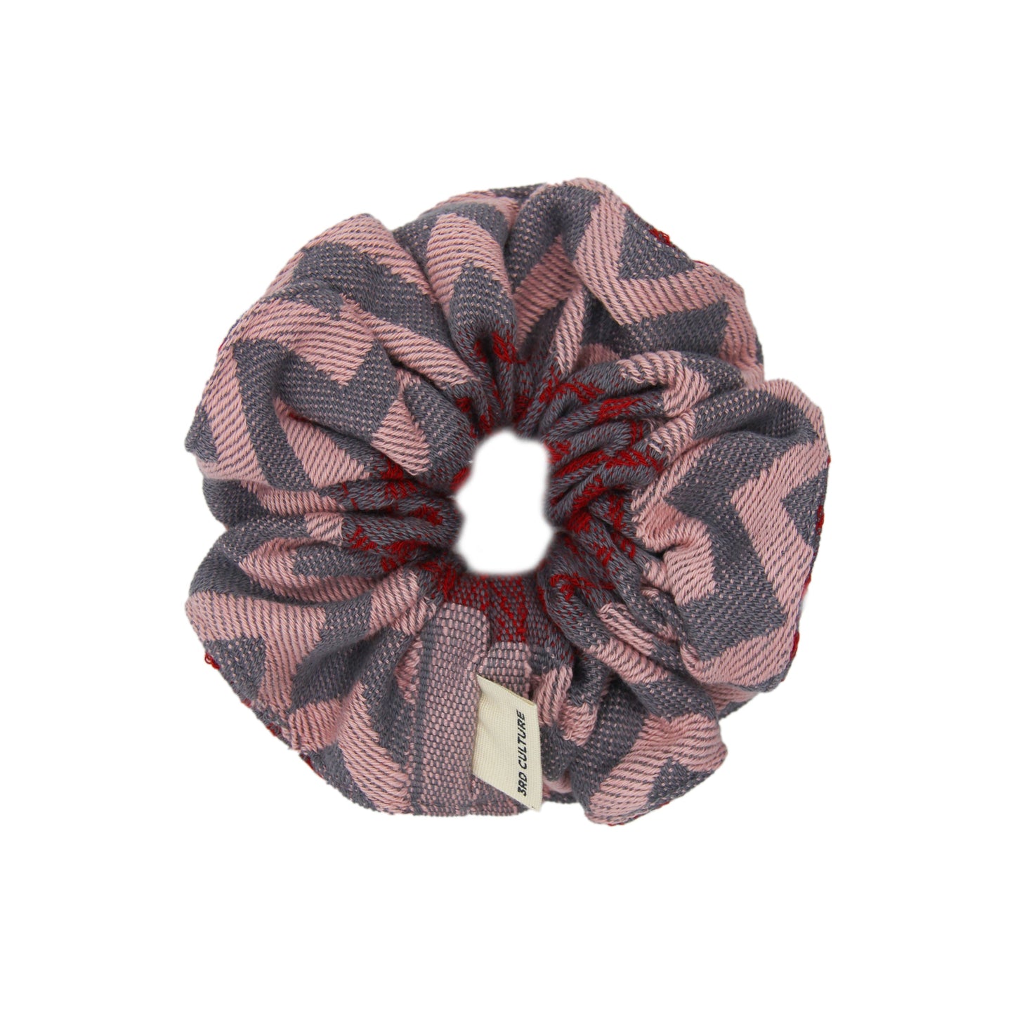 Pink 'Adinkra' Scrunchie