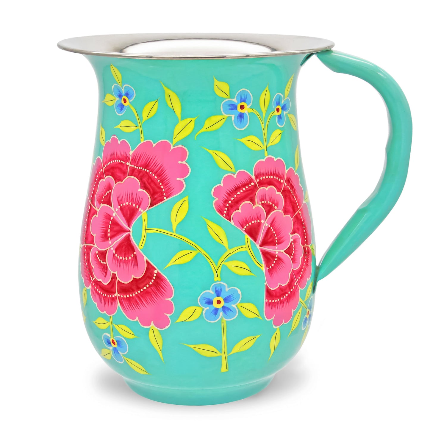 Mint Floral Jug