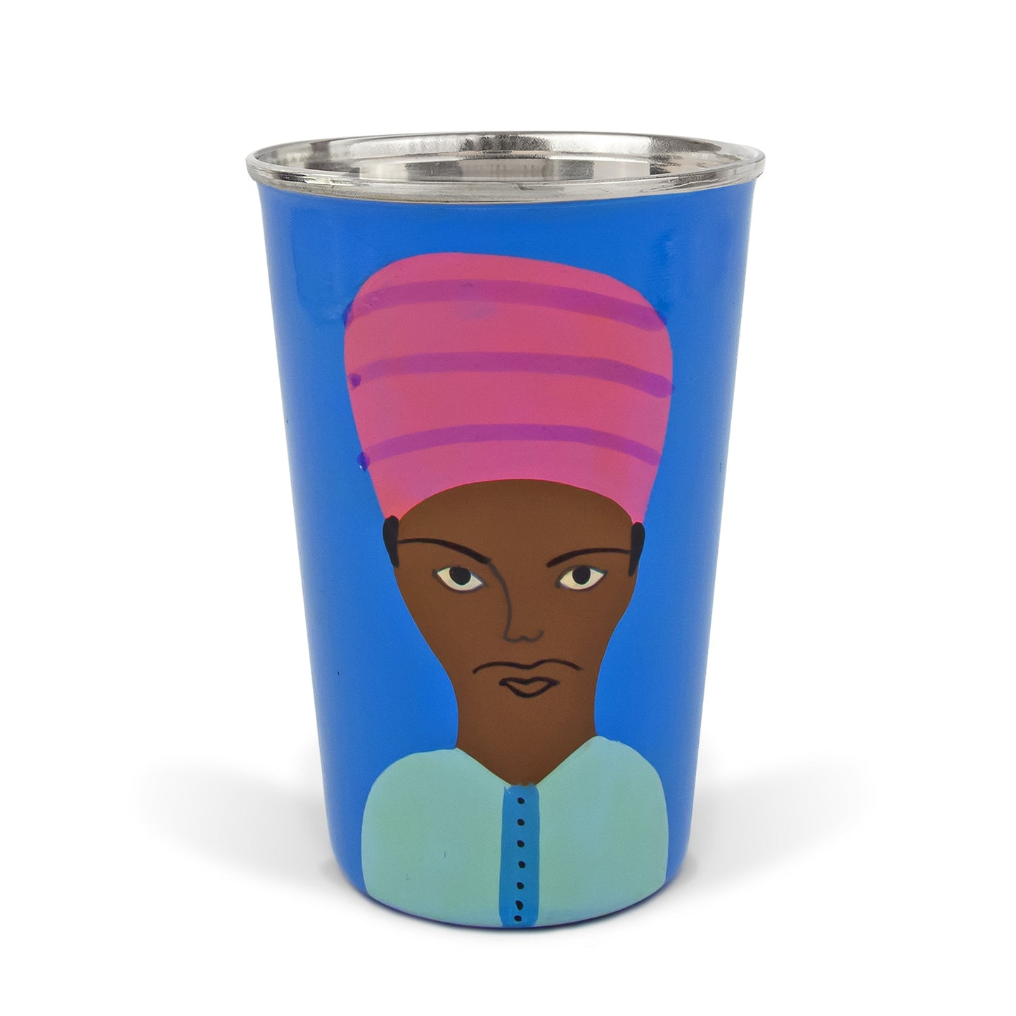 Blue Portrait Tumbler