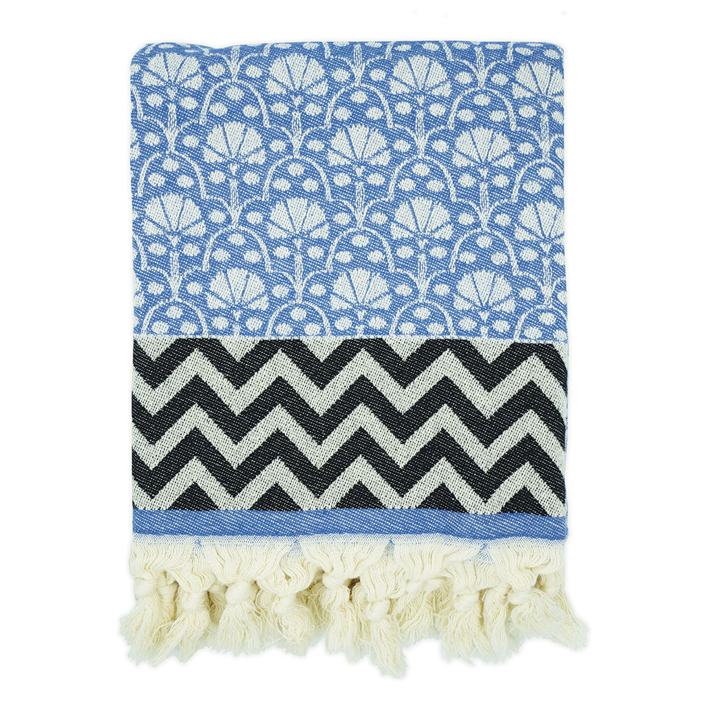 Blue 'Jaipur' Peshtemal