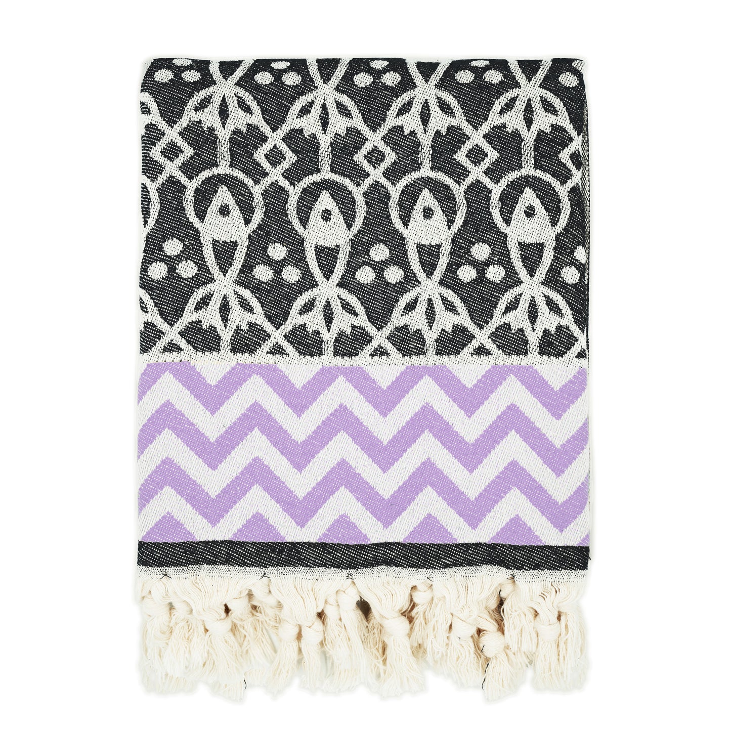 Black 'Mahi' Peshtemal