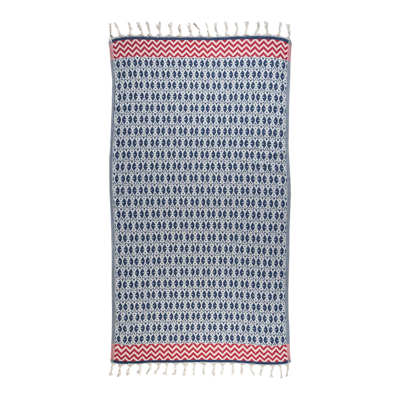 Navy 'Adinkra' Peshtemal