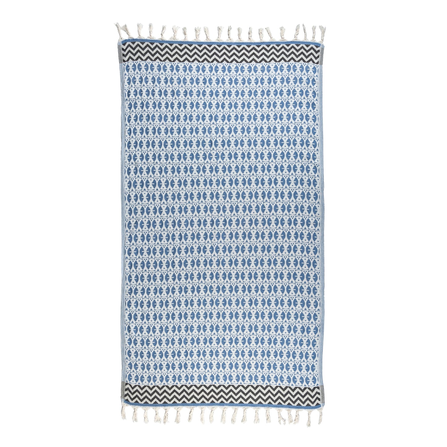 Blue 'Adinkra' Peshtemal