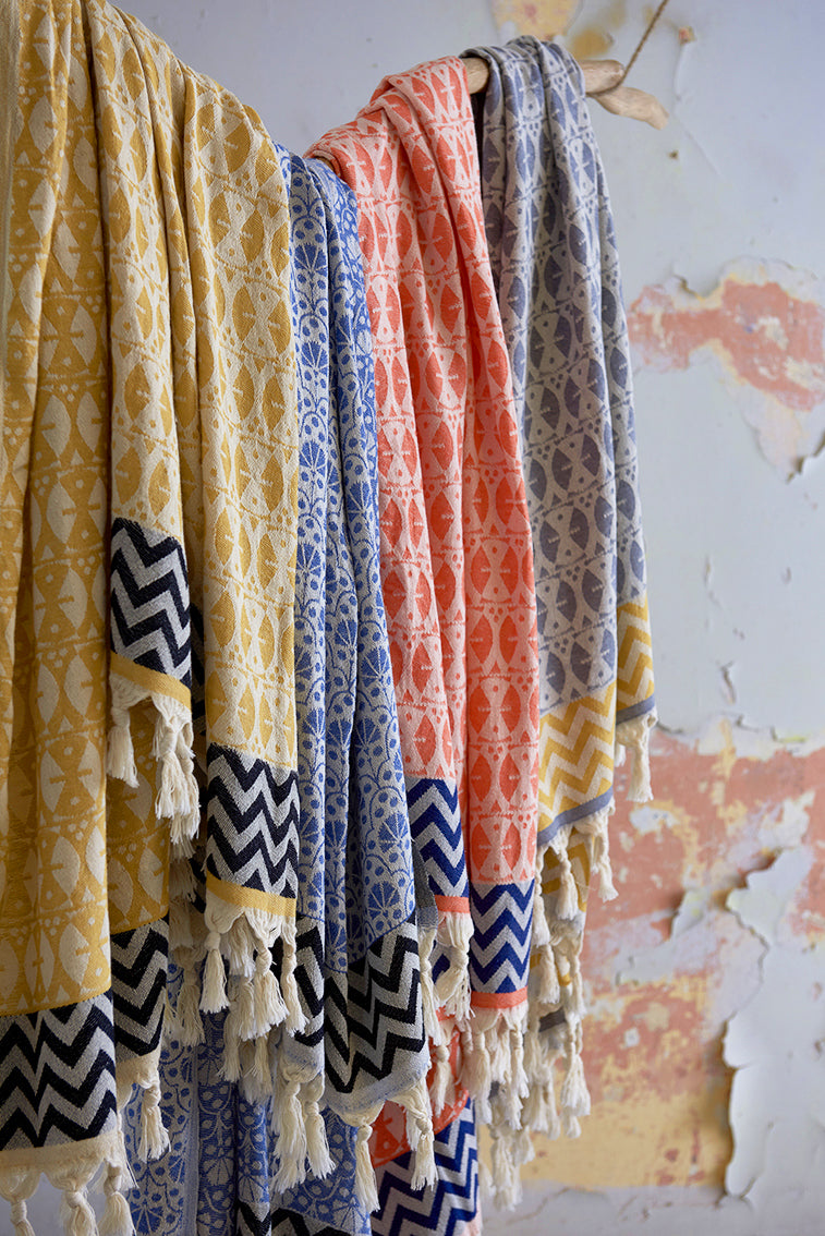 Grey 'Adinkra' Peshtemal