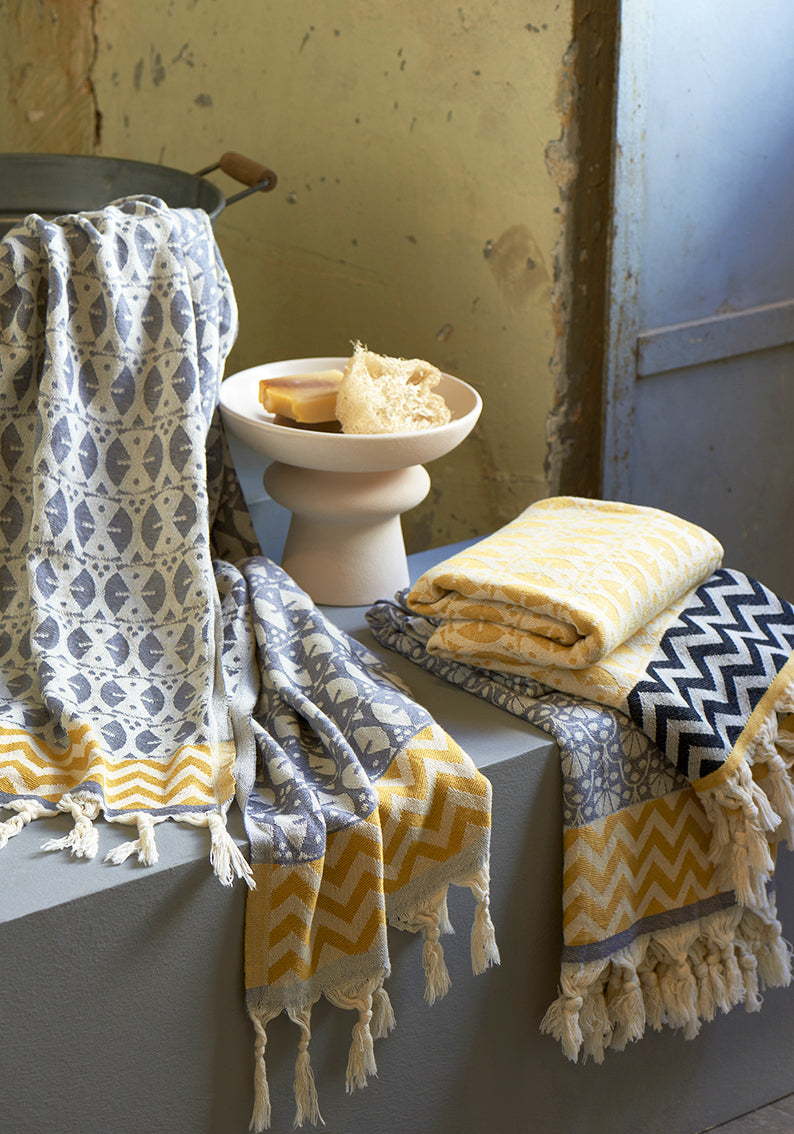 Mustard 'Adinkra' Peshtemal