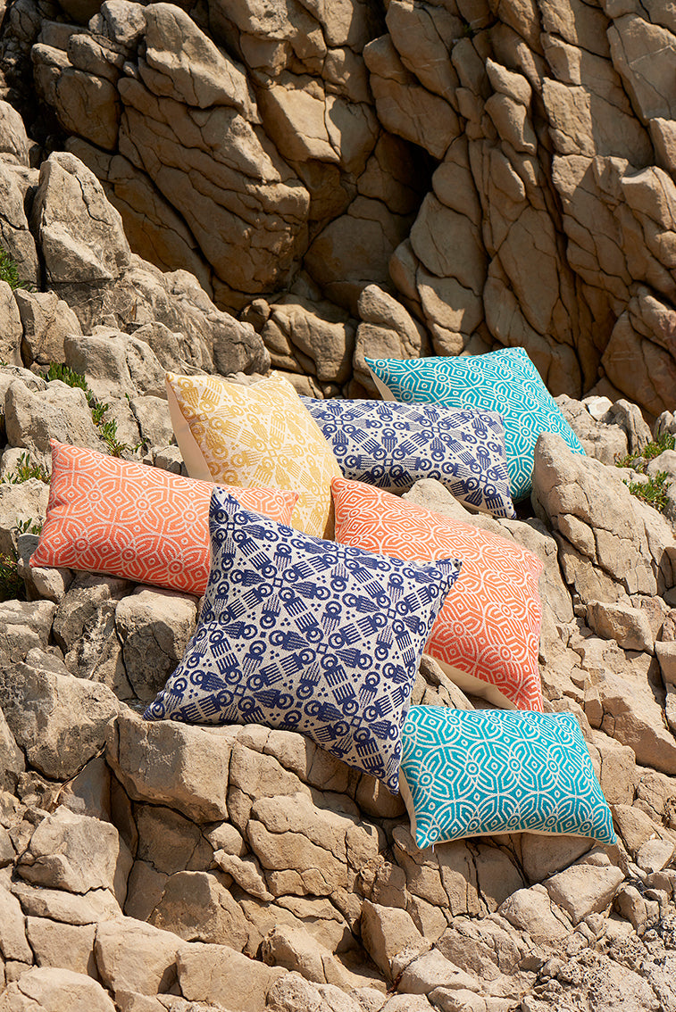 Navy 'Duafe' Cushion Cover