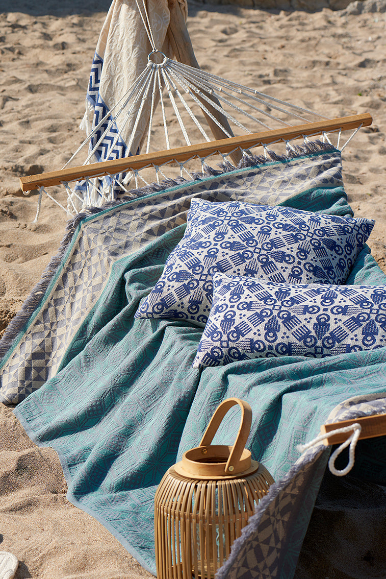 Navy 'Duafe' Cushion Cover