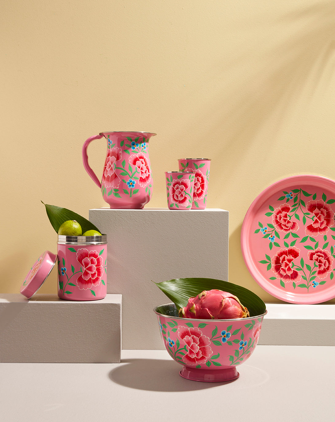 Large Pink Floral Box