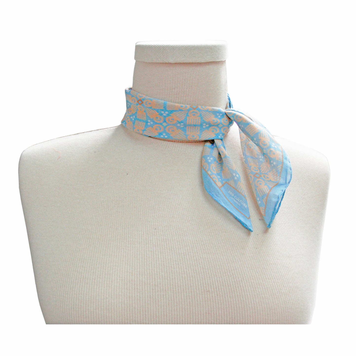 Blue 'Duafe' Pocket Square