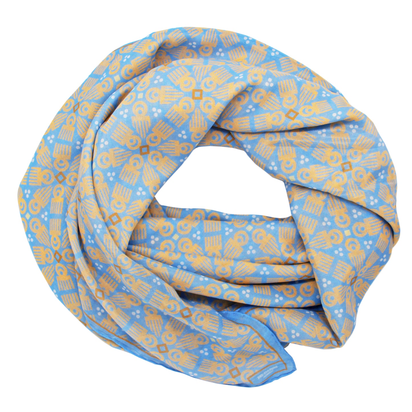 Blue 'Duafe' Scarf
