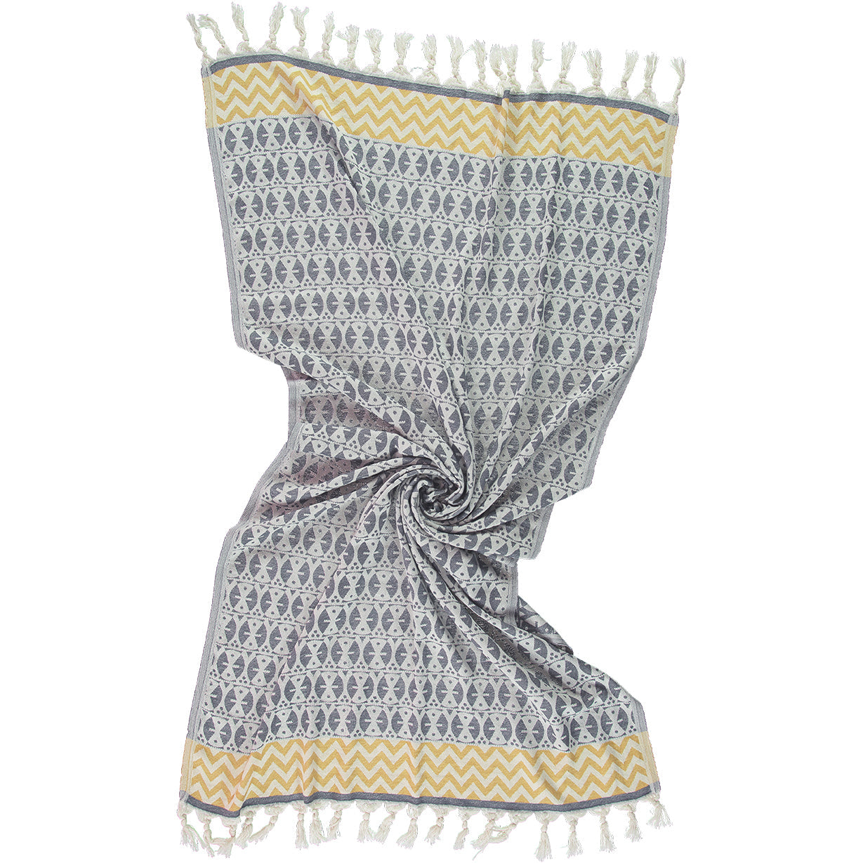 Grey 'Adinkra' Peshtemal