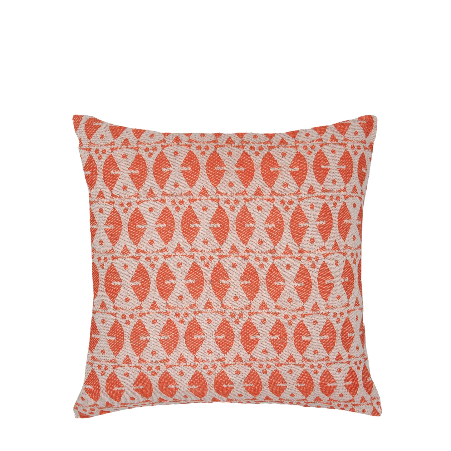 Coral 'Adinkra' Cushion Cover
