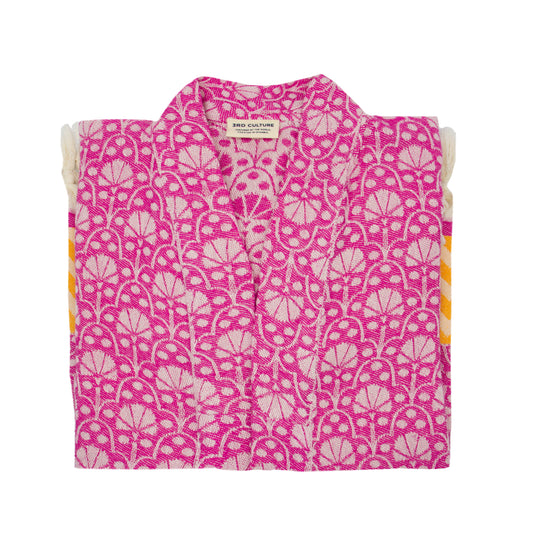Fuchsia 'Jaipur' Kimono