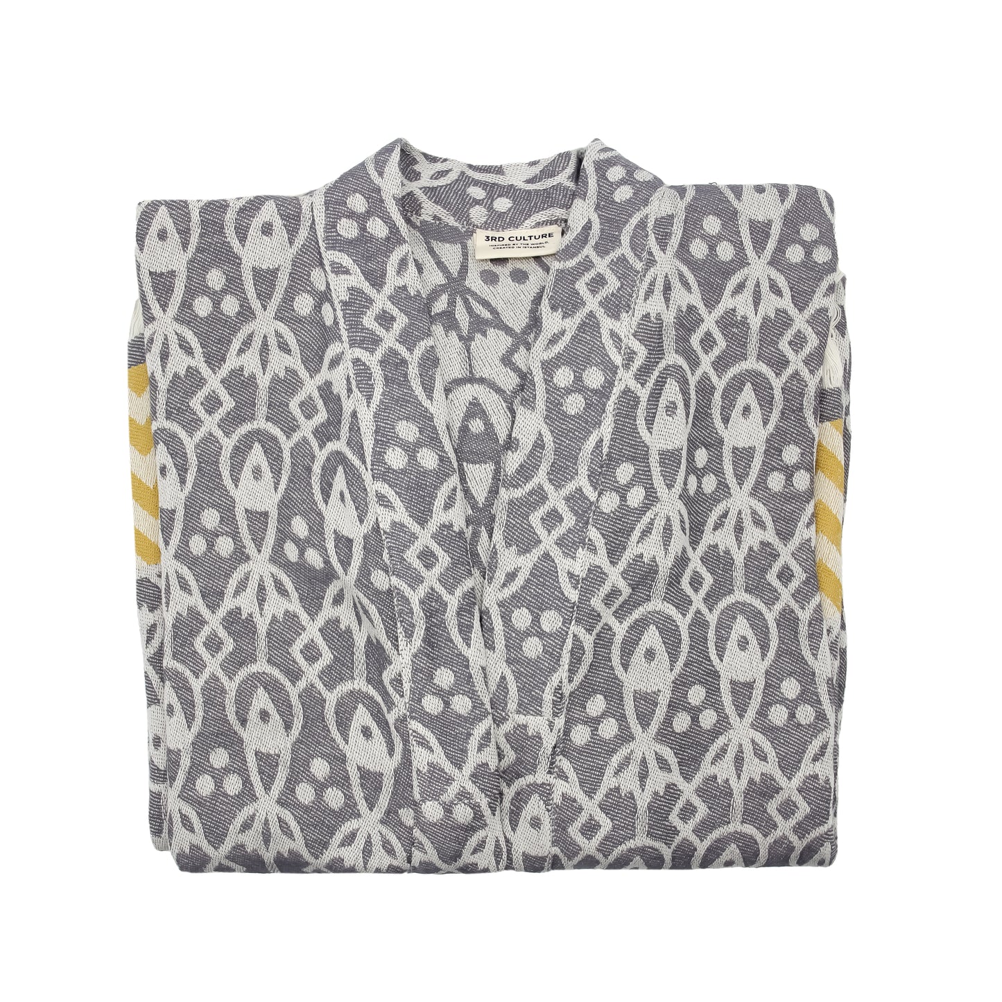 Grey & Mustard 'Mahi' Kimono