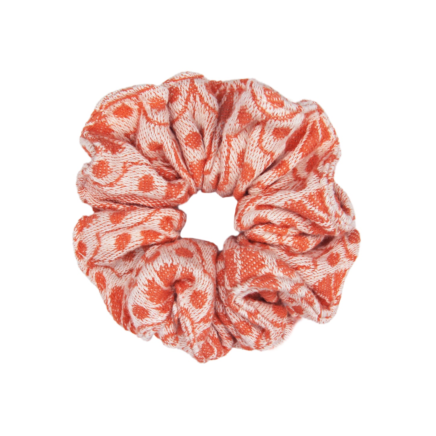 Coral 'Jaipur' Scrunchie