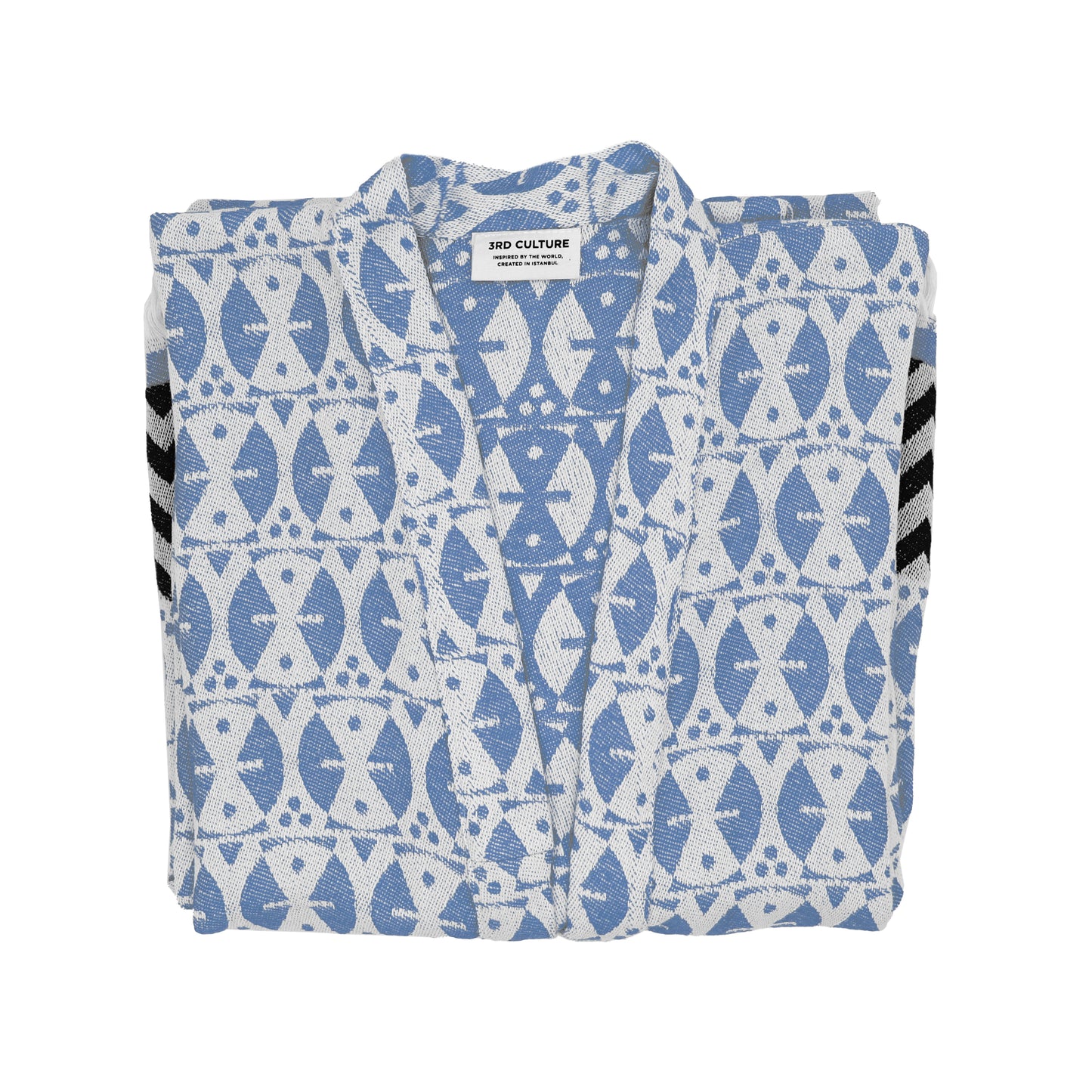 Blue 'Adinkra' Kimono