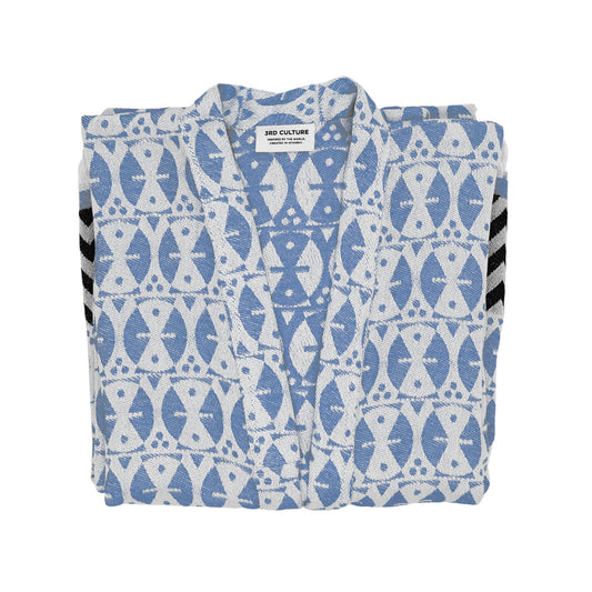 Blue 'Adinkra' Kimono