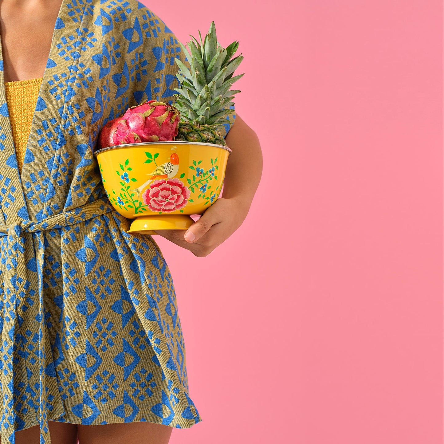 Mustard 'Paro' Beach Kimono