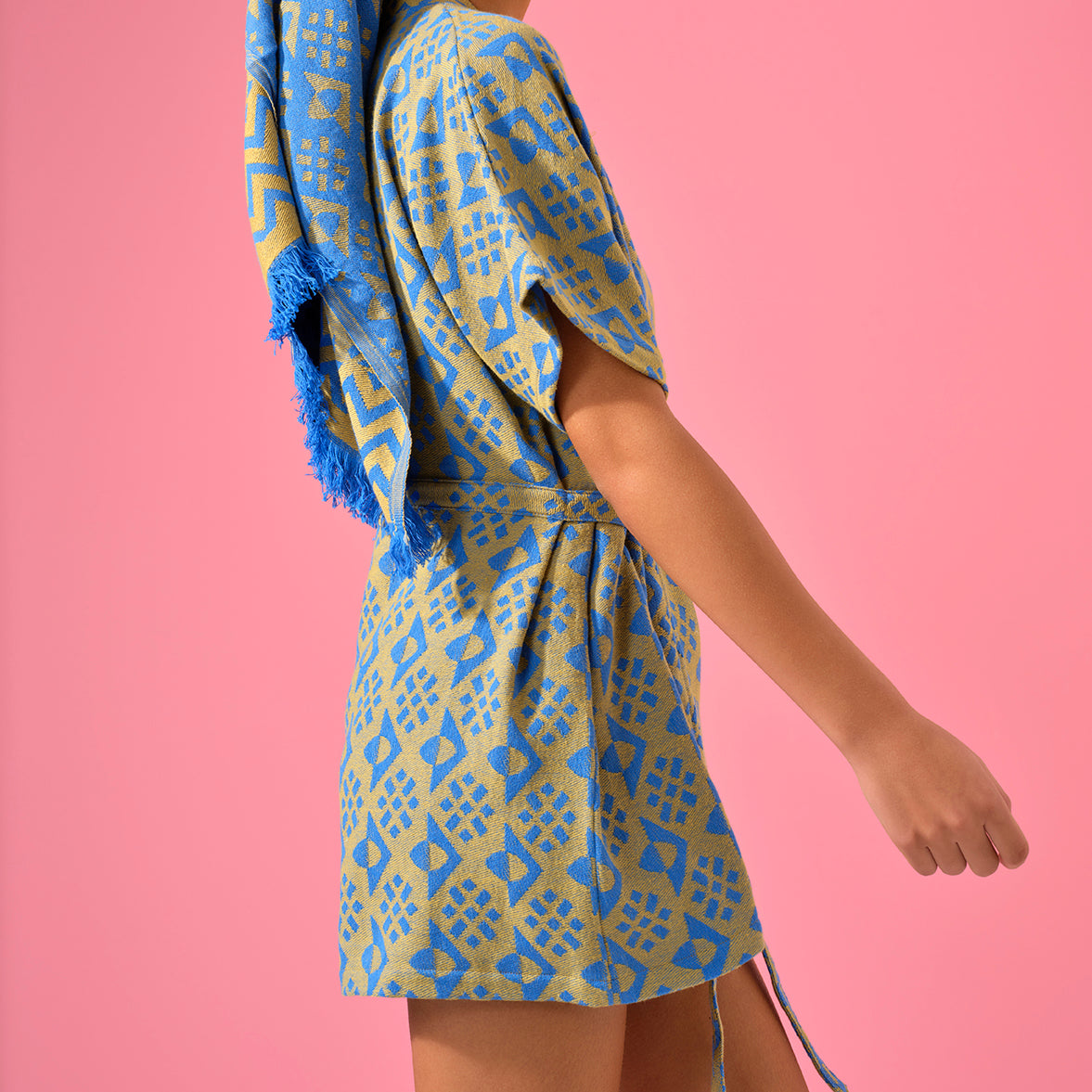 Mustard 'Paro' Beach Kimono