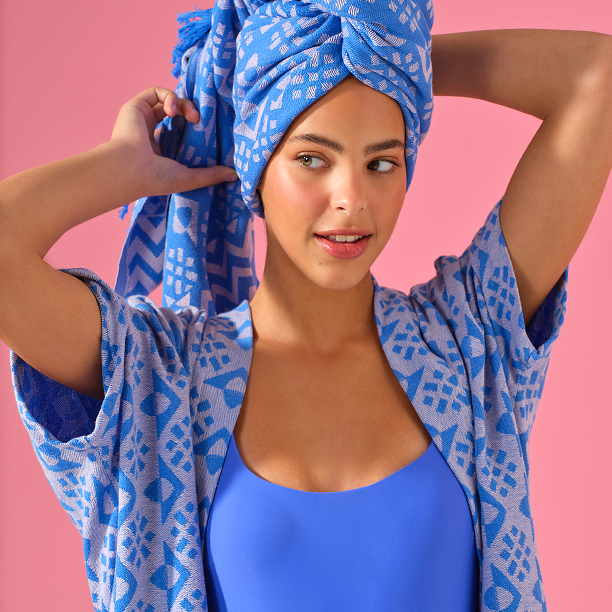 Pink 'Paro' Beach Kimono