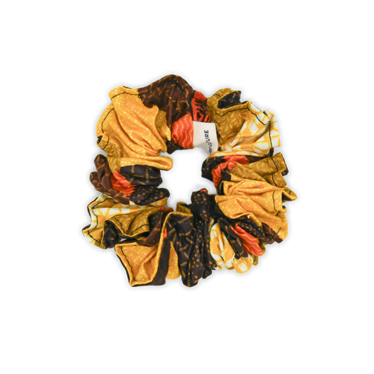 Scrunchie, Yellow & Brown