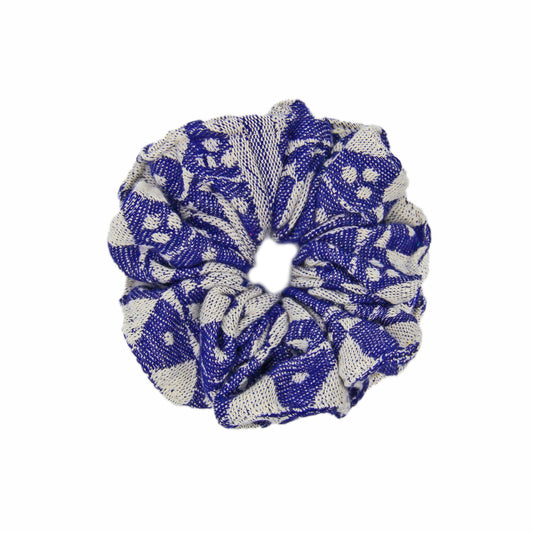 Navy 'Adinkra' Scrunchie