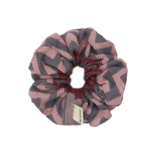 Pink 'Adinkra' Scrunchie