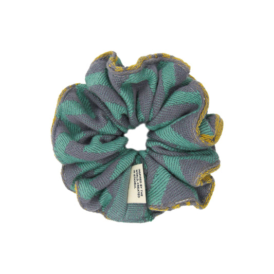 Sage 'Adinkra' Scrunchie
